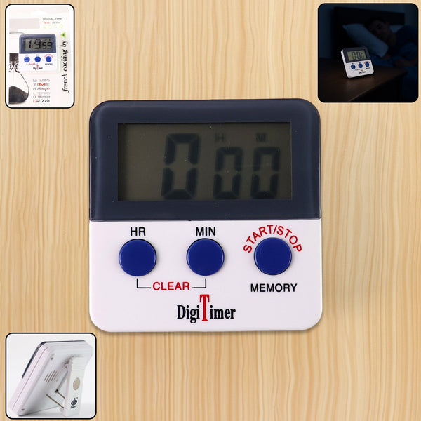 Digital Kitchen Timer with Alarm | Stop Watch Timer for Kitchen | Kitchen Timer with Magnetic Stand |Timer Clock for Study