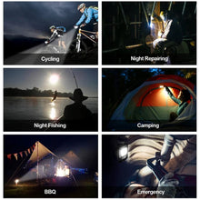 Mini Rechargeable Keychain Flashlight - 4 Light Modes with Folding Bracket & Magnetic Base